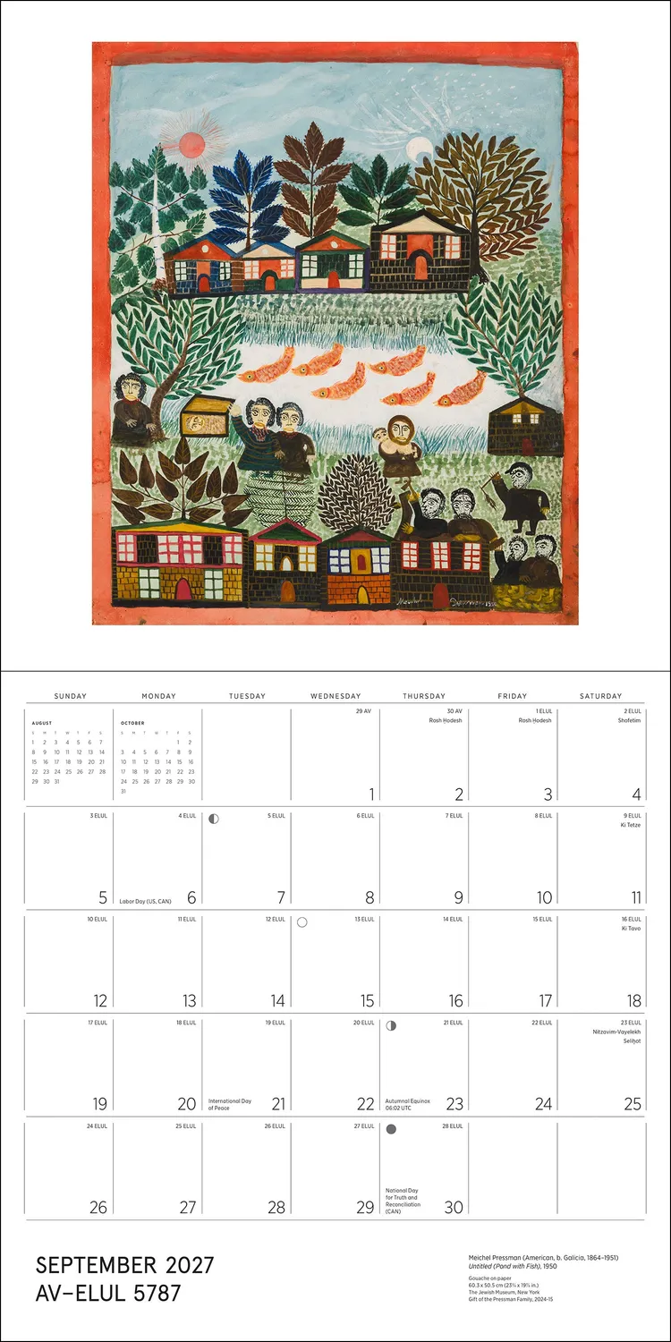 Pomegranate The Jewish Museum vægkalender 2027 jødisk kunst