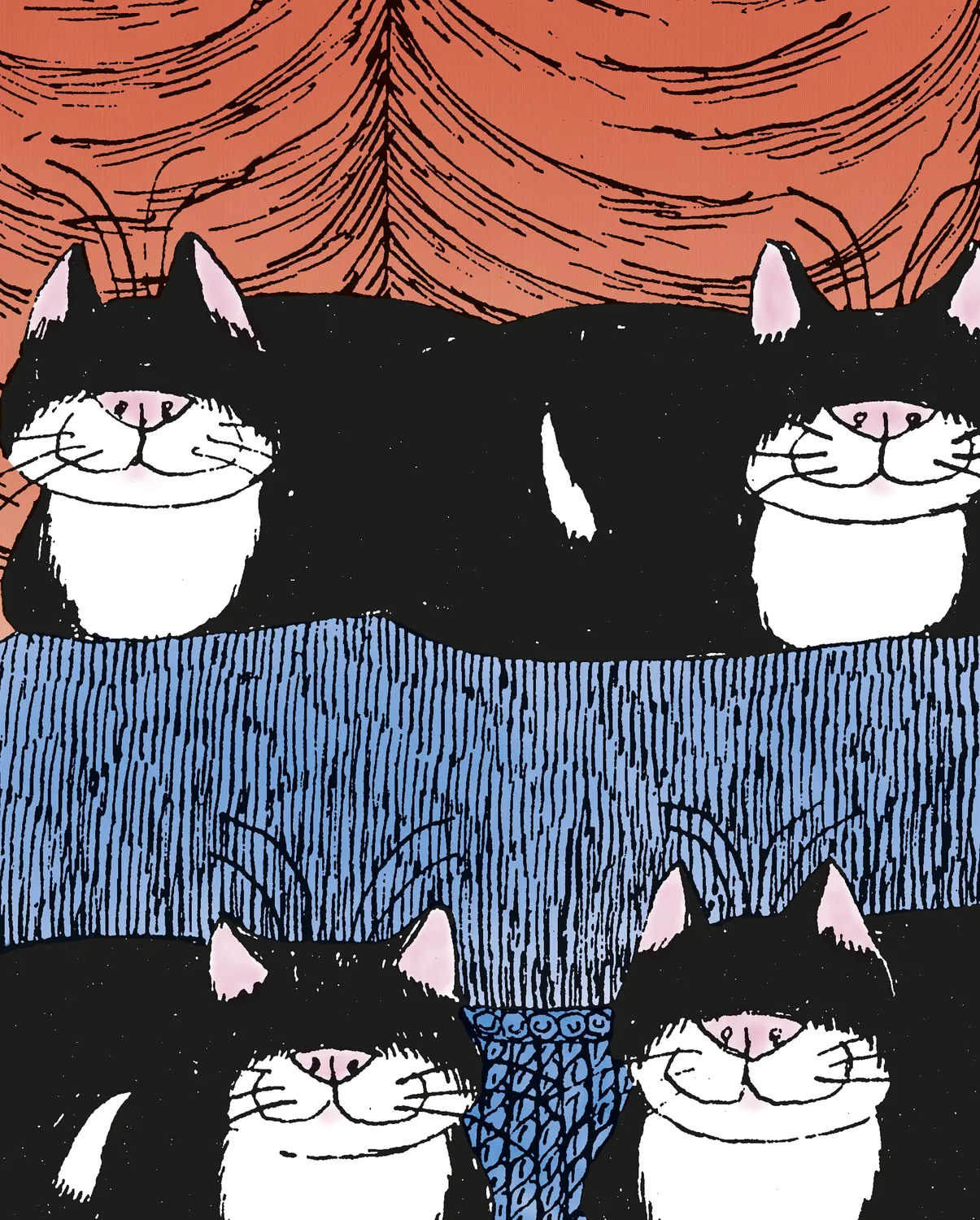 Pomegranate Edward Gorey Jellicle Cats bogmærke katte