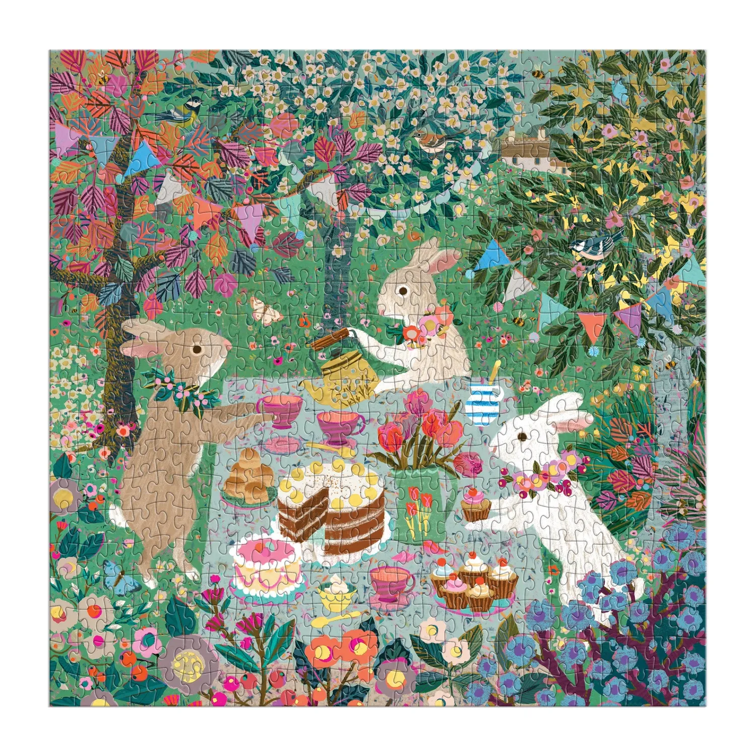 Good Puzzle Co Spring Tea Party puslespil 500 brikker folie
