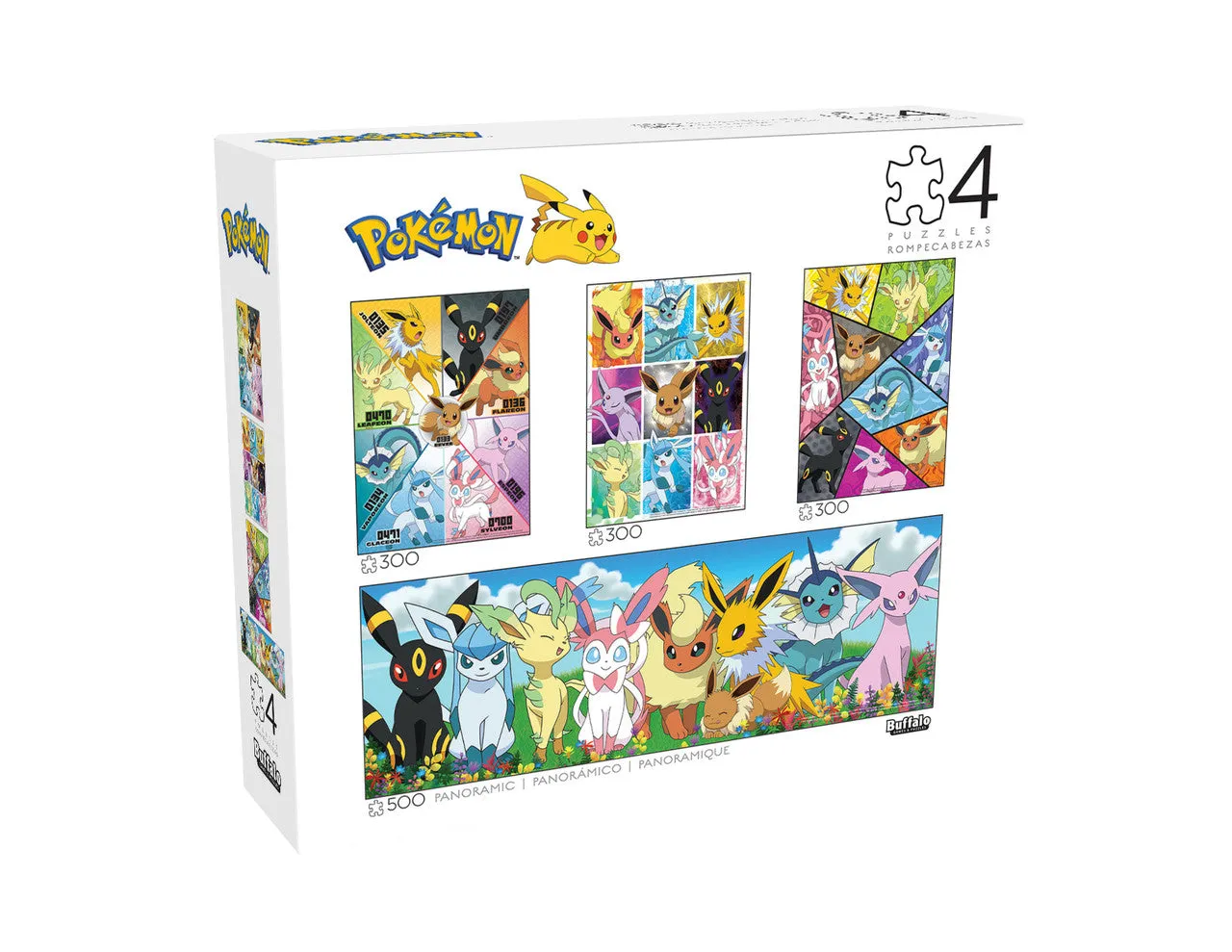 Buffalo Games Eevee Montage puslespil 4-pak 1400 brikker