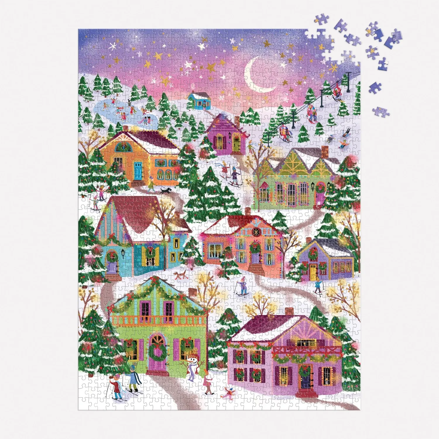 Joy Laforme Snowcap Village puslespil 1000 brikker folie