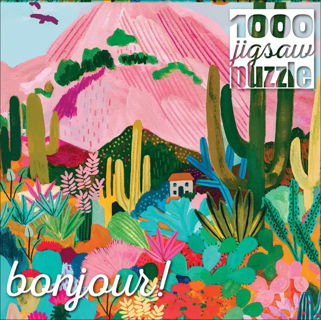 Buffalo Games Bonjour Cactus Mountain puslespil 1000 brikker
