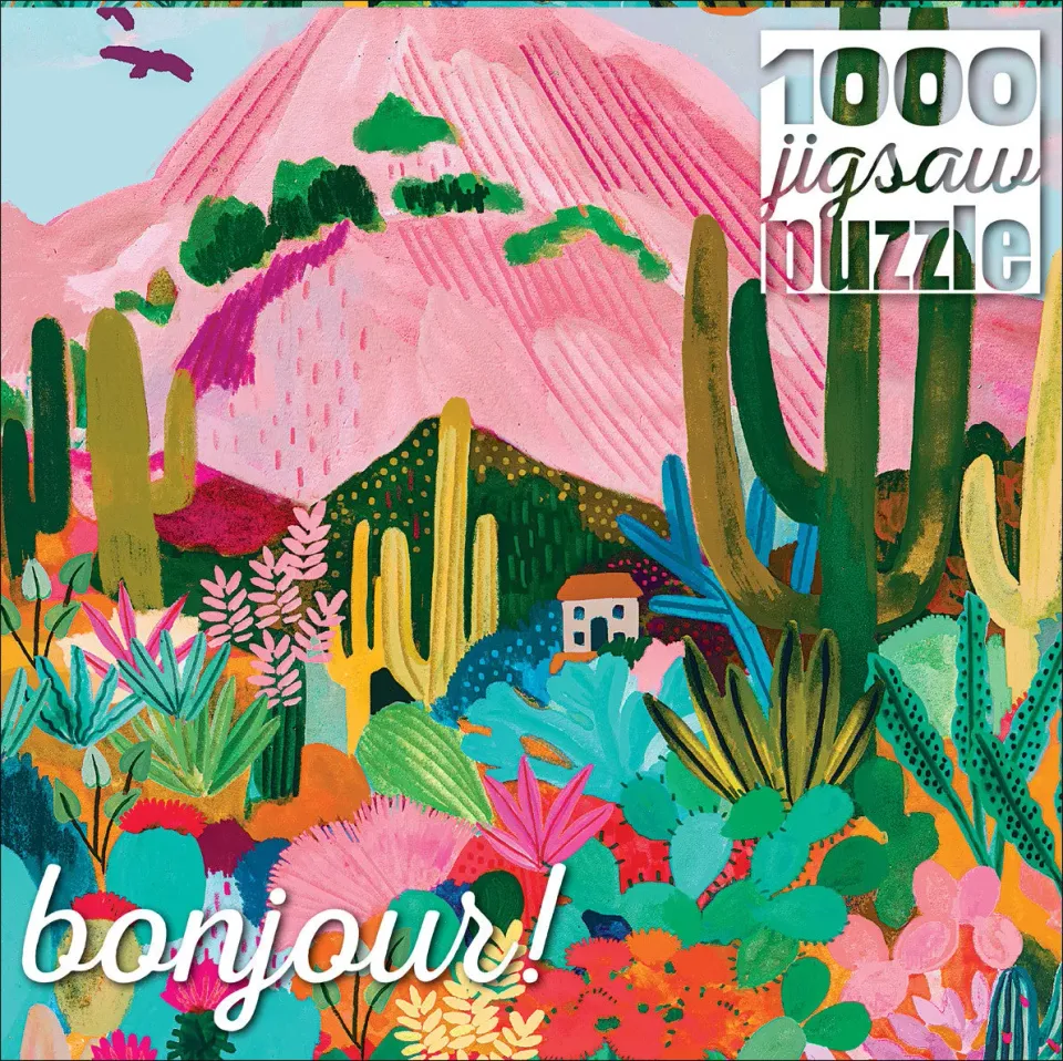Buffalo Games Bonjour Cactus Mountain puslespil 1000 brikker