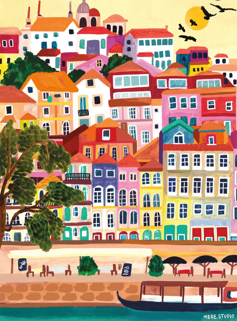 Buffalo Games Bonjour Porto Portugal puslespil 1000 brikker bymotiv