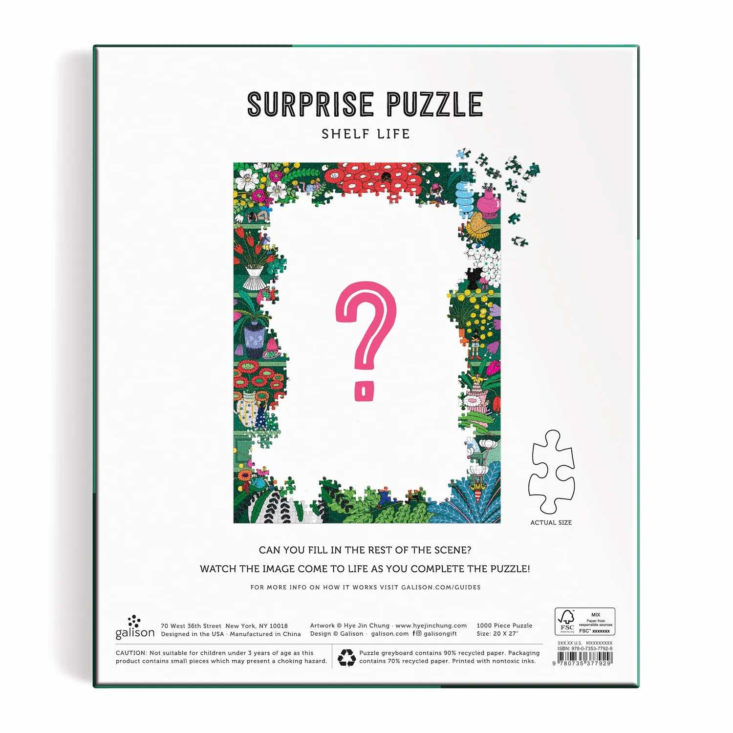 Good Puzzle Co. Shelf Life puslespil 1000 brikker overraskelse