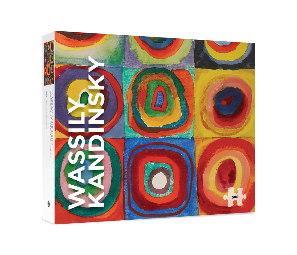 Pomegranate Kandinsky Squares Concentric Rings puslespil 500 abstrakt