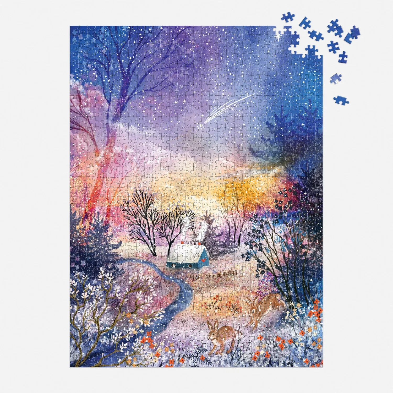 Good Puzzle Co. Enchanted Snowfall puslespil 1000 brikker vinter