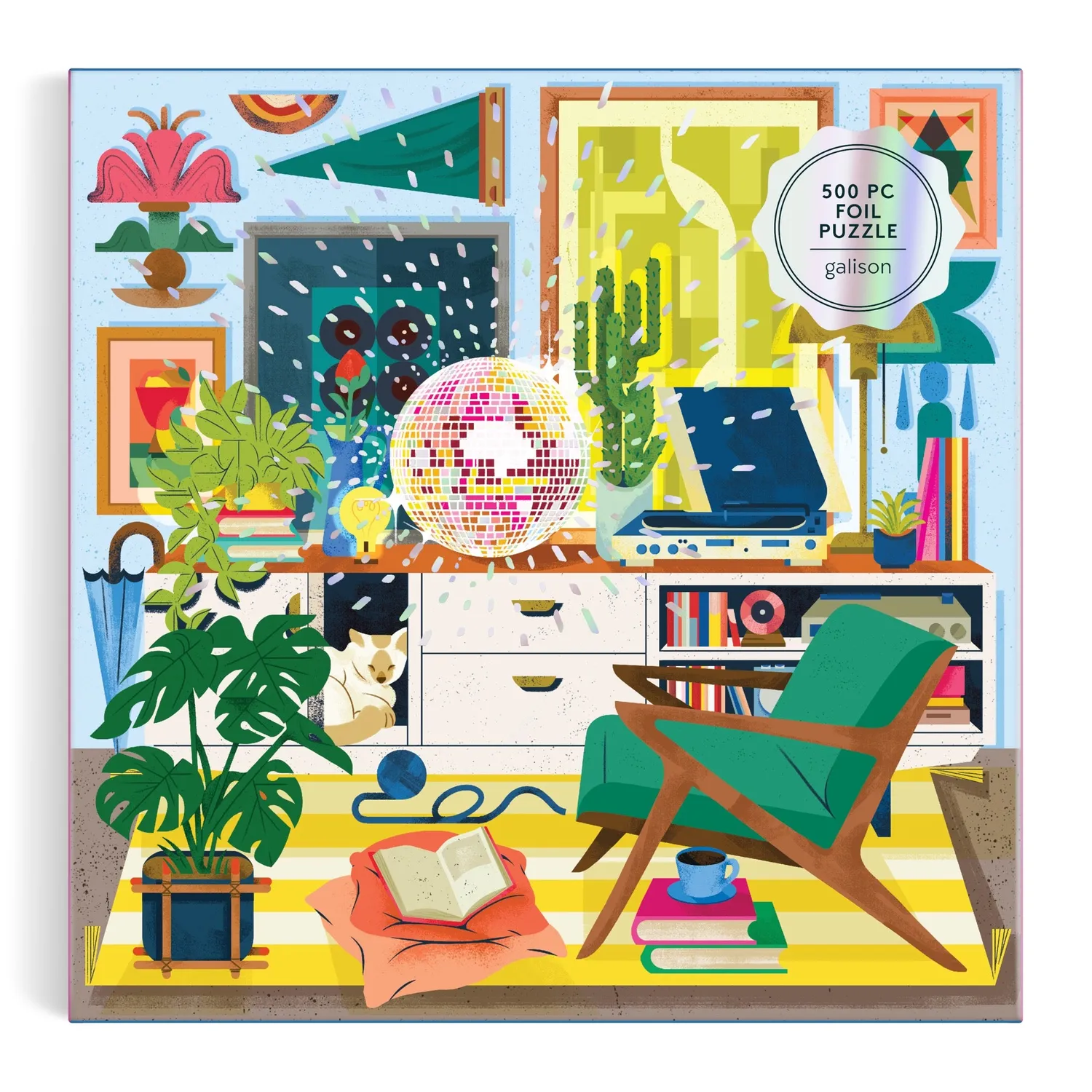 Good Puzzle Co. Eurekart Studio Disco Life puslespil 500 brikker folie