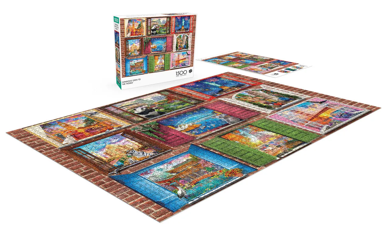 Buffalo Games Windows Open to the World puslespil 1500 brikker