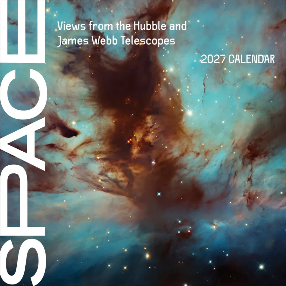 Pomegranate Space Views Hubble James Webb 2027 vægkalender rum