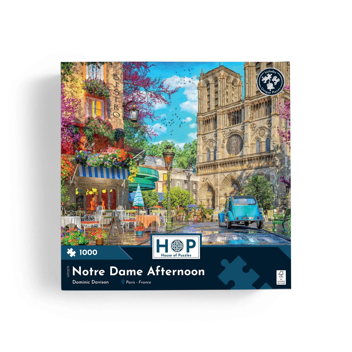 House of Puzzles Notre Dame Afternoon puslespil 1000 brikker
