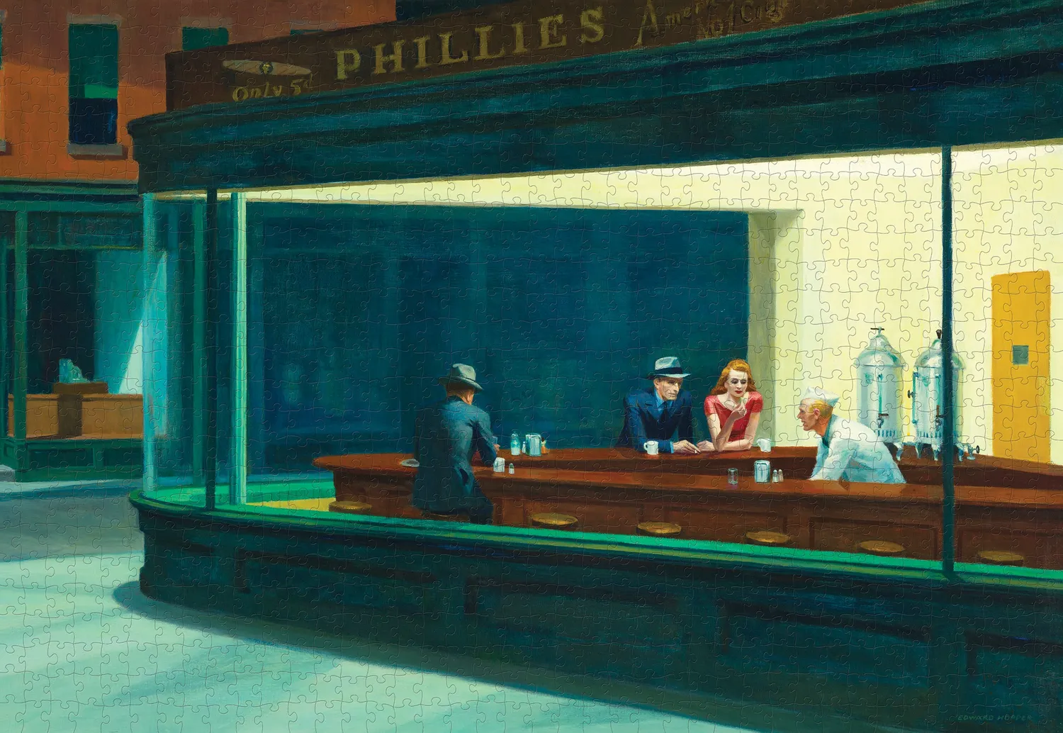 Pomegranate Edward Hopper Nighthawks puslespil 1000 brikker