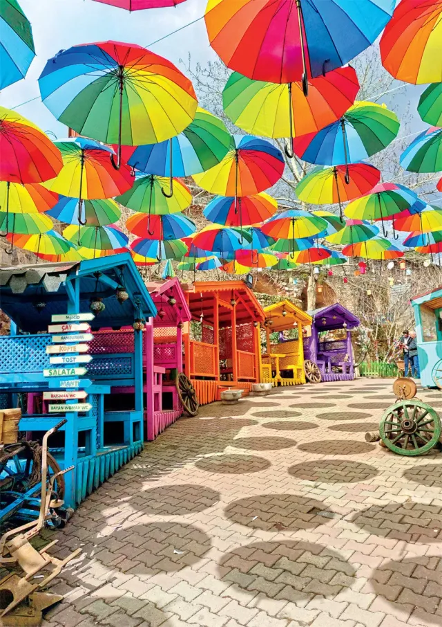 Buffalo Games Umbrella Spectrum puslespil 500 brikker regnbue