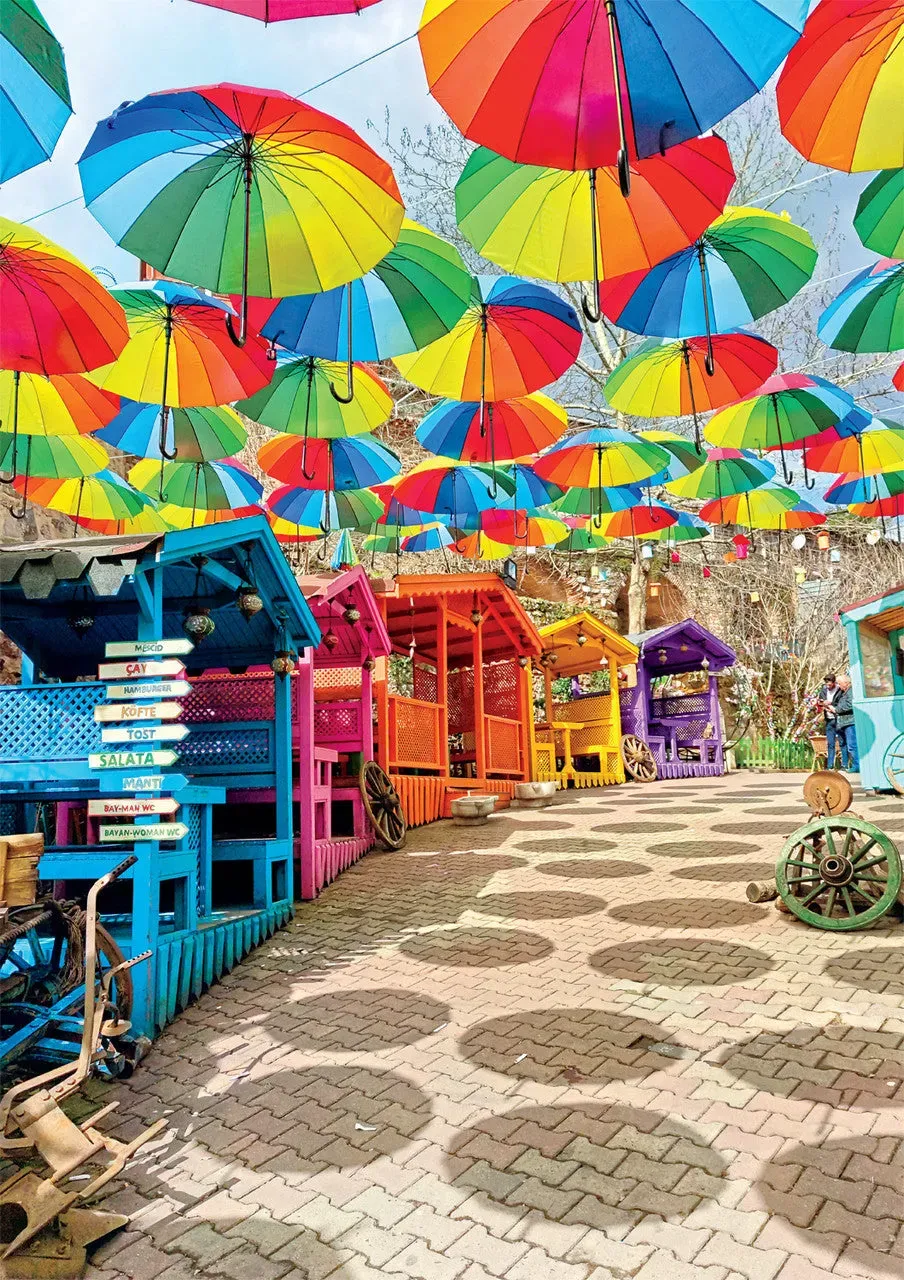 Buffalo Games Umbrella Spectrum puslespil 500 brikker regnbue