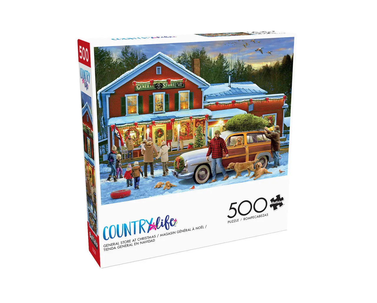 Buffalo Games Country Life General Store at Christmas puslespil 500 brikker jul