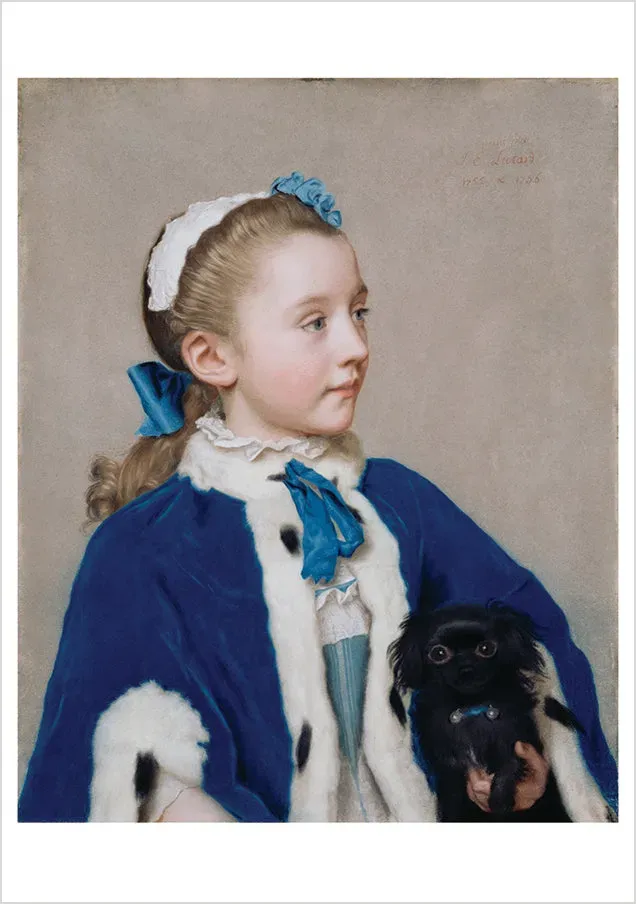 Pomegranate Liotard Portrait of Maria Frederike van Reede-Athlone kort enkelt