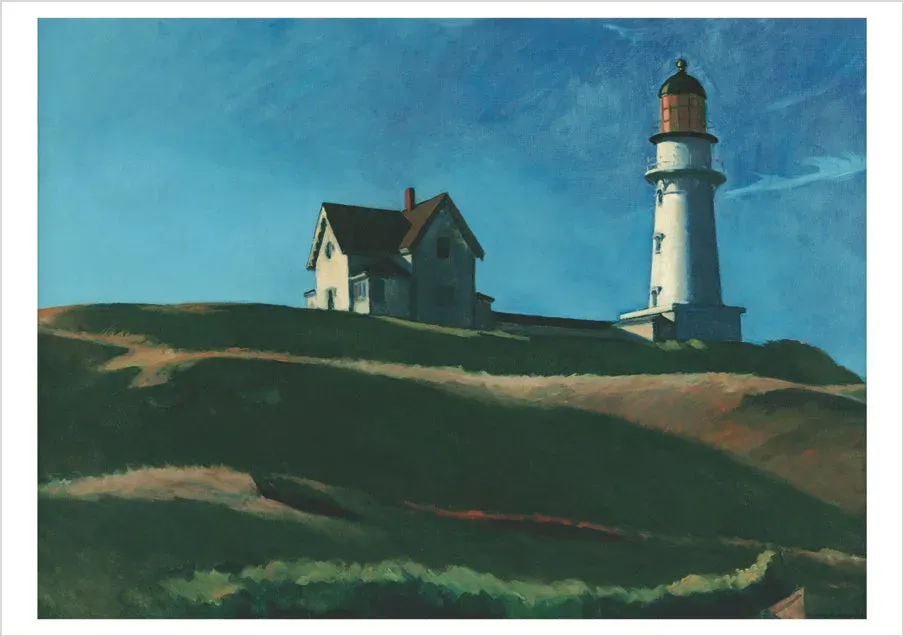 Pomegranate Edward Hopper Lighthouse Hill kort enkelt blankt