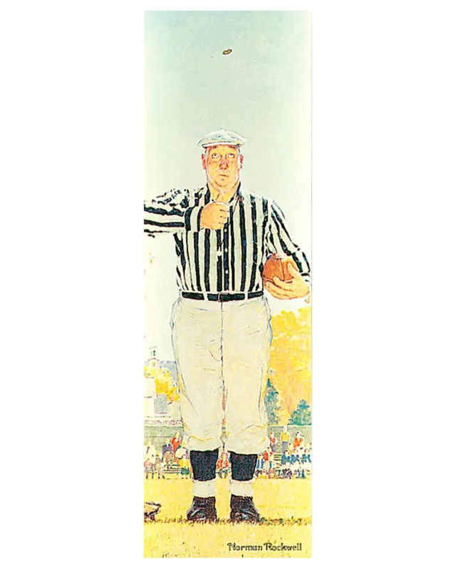 Pomegranate Norman Rockwell The Referee bogmærke humor