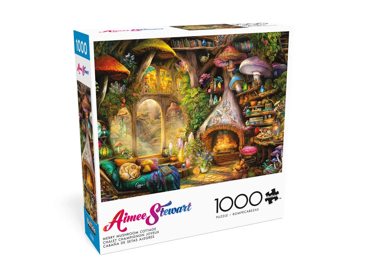 Buffalo Games Aimee Stewart Merry Mushroom puslespil 1000 brikker