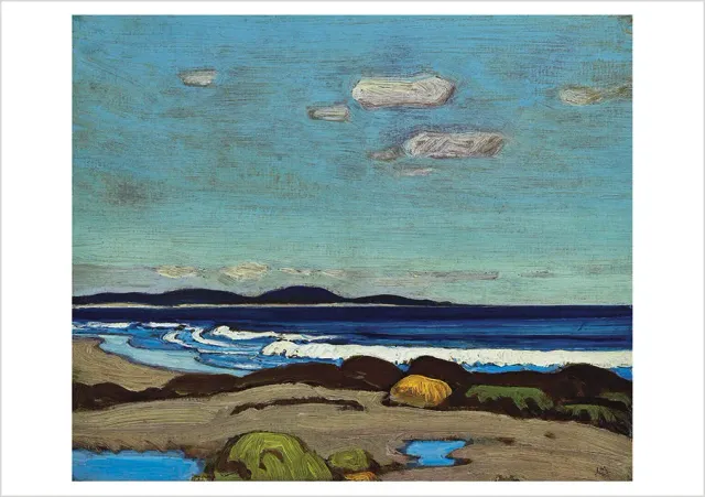 J. E. H. MacDonald Nova Scotian Shore postkort landskab