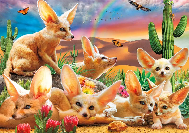 Buffalo Games Amazing Nature Fantastic Fennec Foxes puslespil 500 brikker