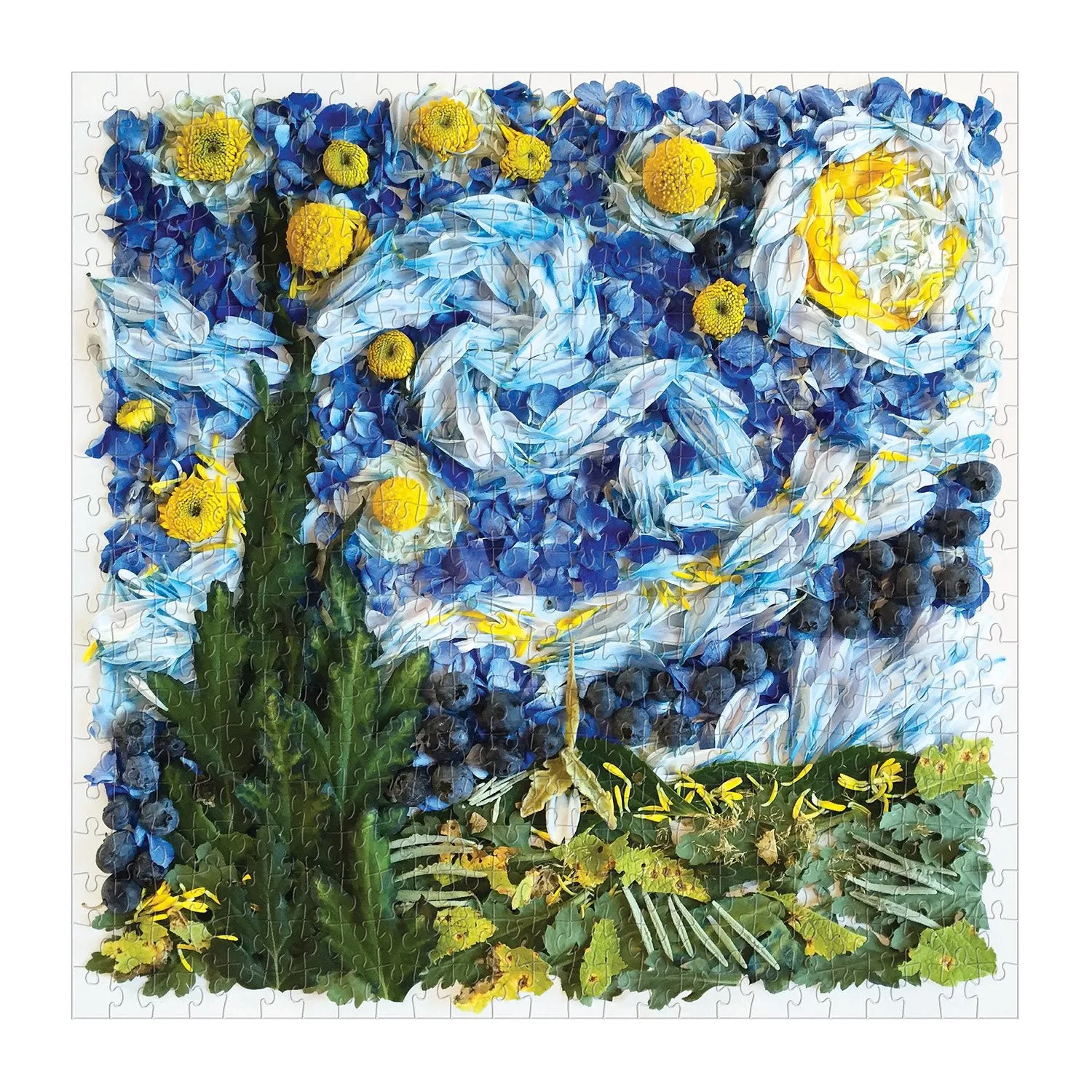 Galison Collins Starry Night Petals 500 puslespil 500 brikker blomst