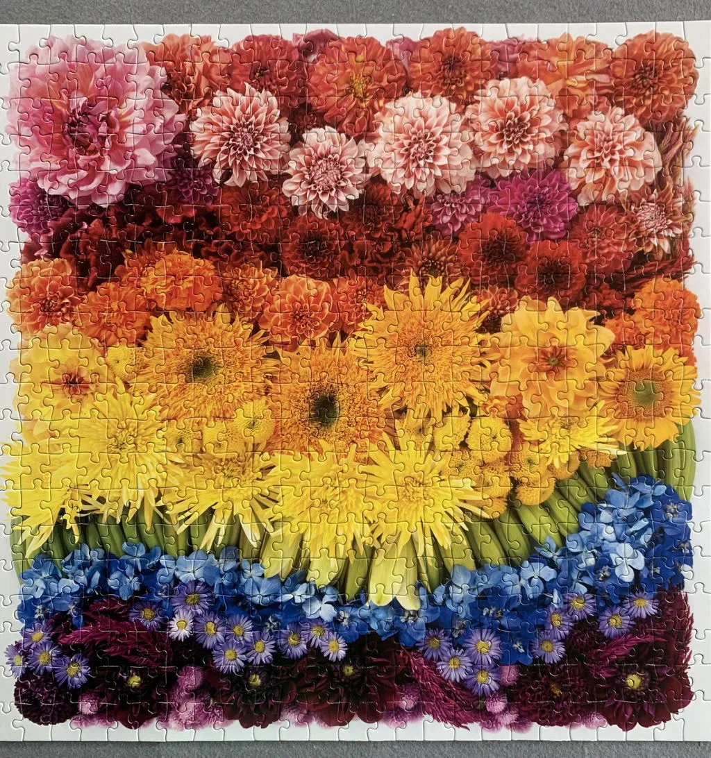 Good Puzzle Co. Rainbow Summer Flowers puslespil 500 brikker blomster