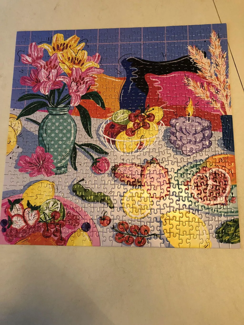 Good Puzzle Co. At the Table puslespil 500 brikker frugt blomster