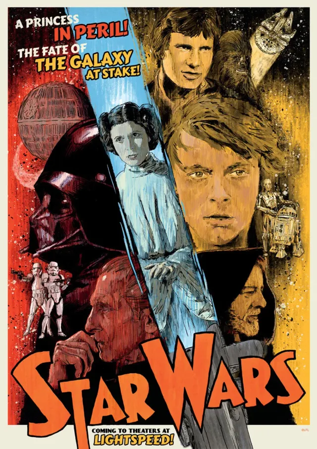 Buffalo Games Star Wars Fate of Galaxy 500 puslespil plakat