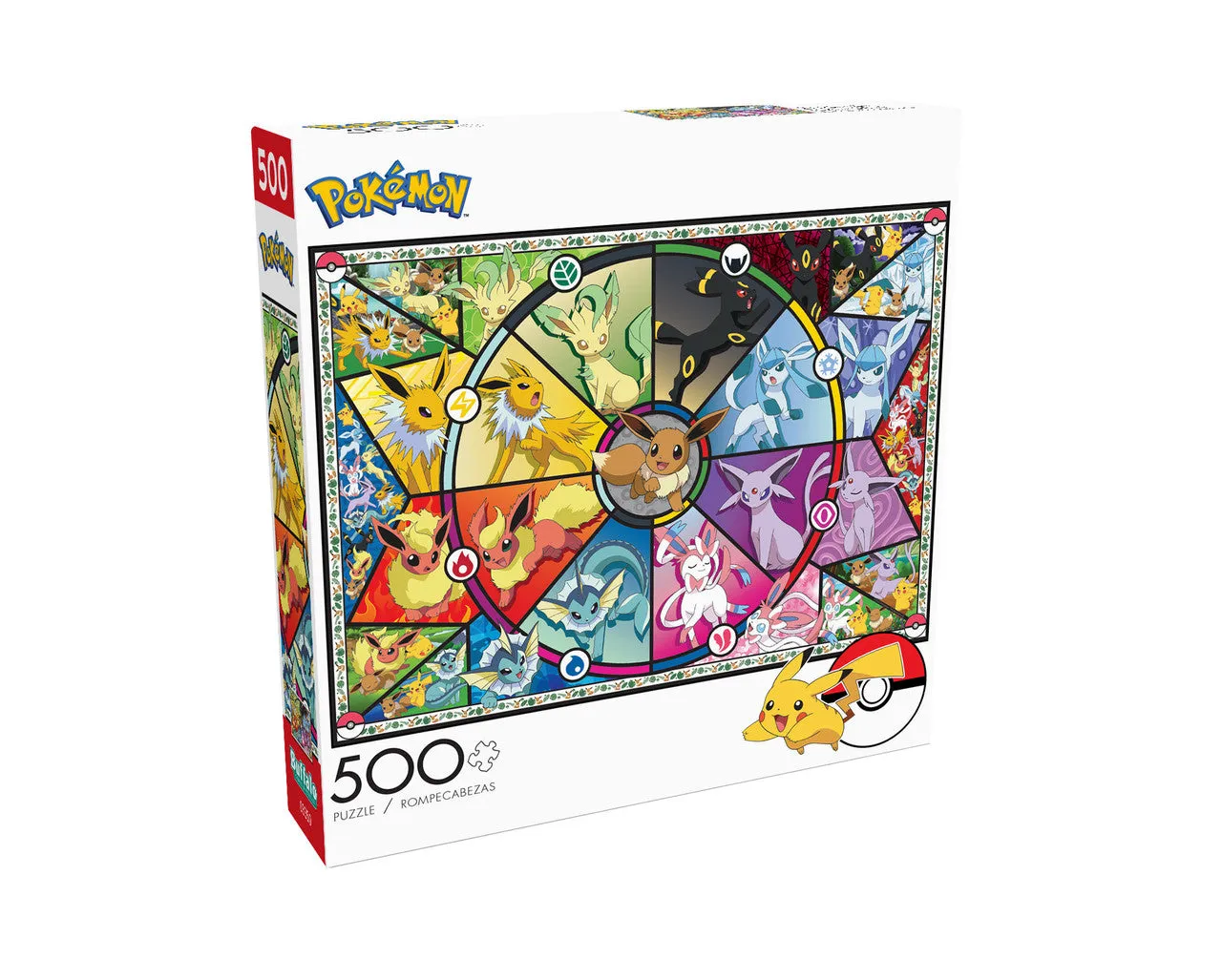 Buffalo Games Pokemon Eevee puslespil 500 brikker glasmosaik