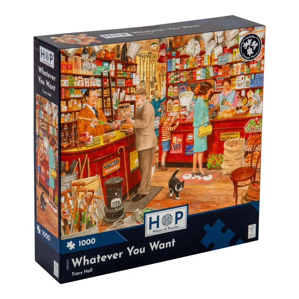 House of Puzzles Whatever You Want puslespil 1000 brikker detalje