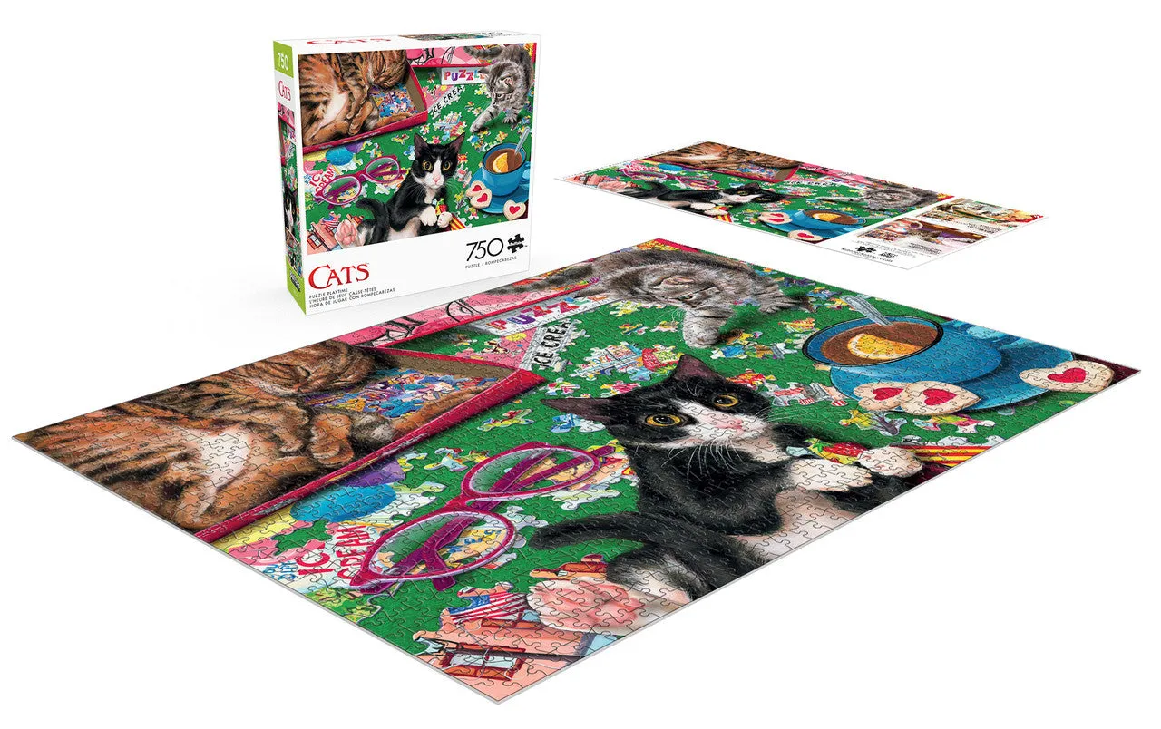 Buffalo Games Cats Puzzle Playtime puslespil 750 brikker katte