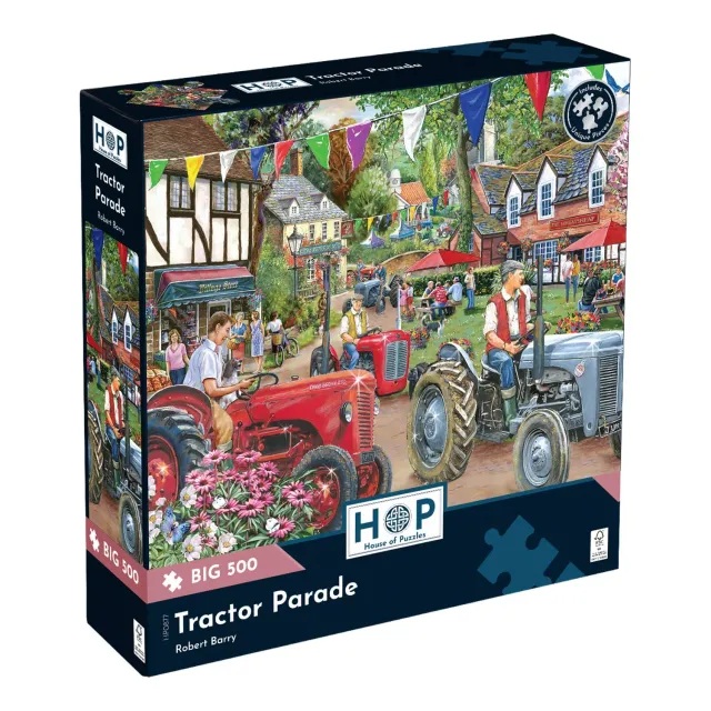 House of Puzzle BIG 500 Tractor Parade puslespil 500 brikker traktor