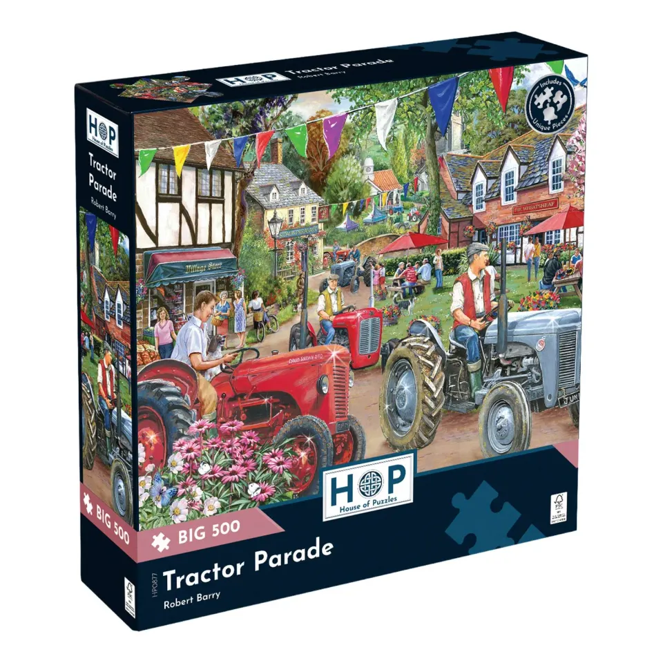 House of Puzzles BIG Tractor Parade 500 puslespil traktor