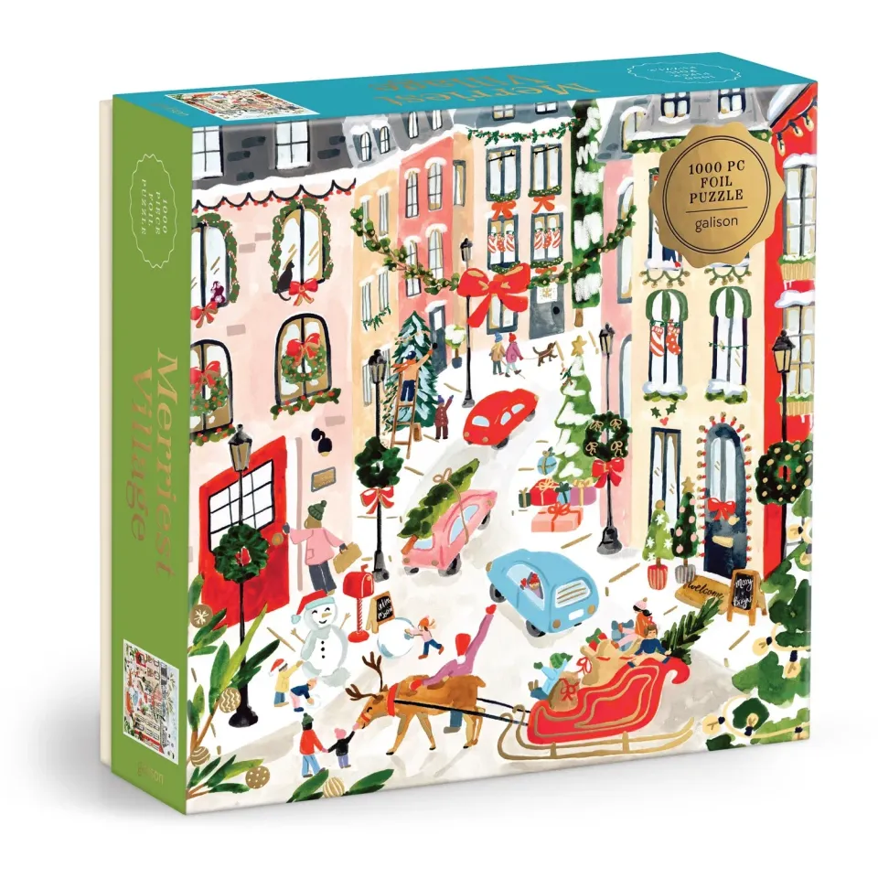 Sabina Fenn Merriest Village puslespil 1000 brikker folie