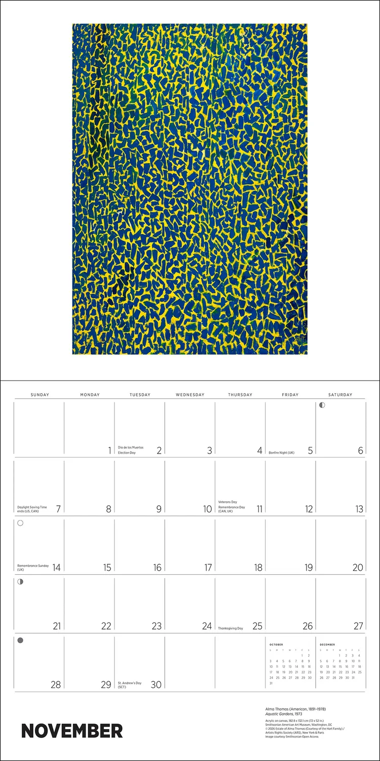 Pomegranate African American Art 2027 vægkalender kunst