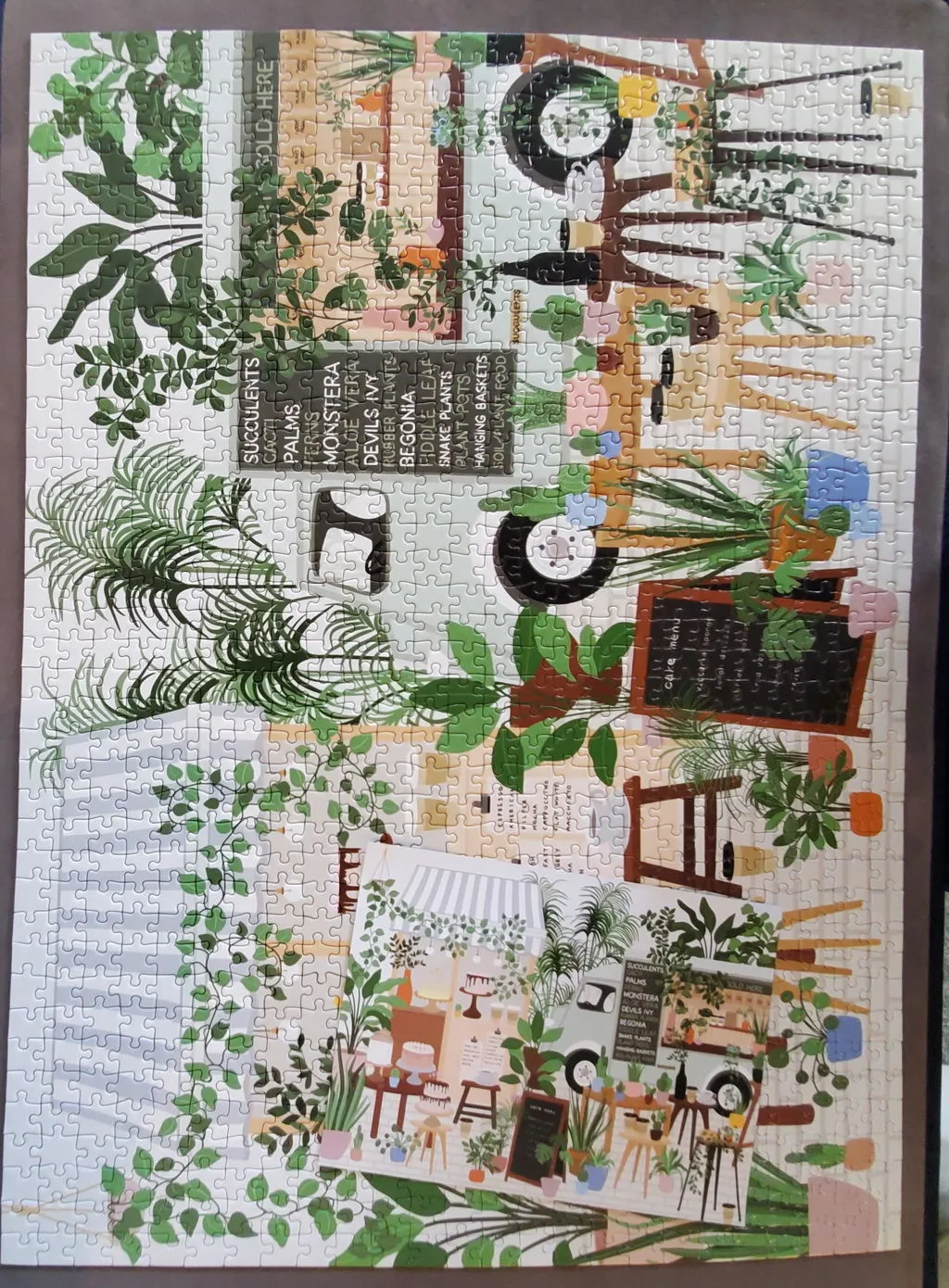 Good Puzzle Co. Plant Cafe puslespil 1000 brikker planter