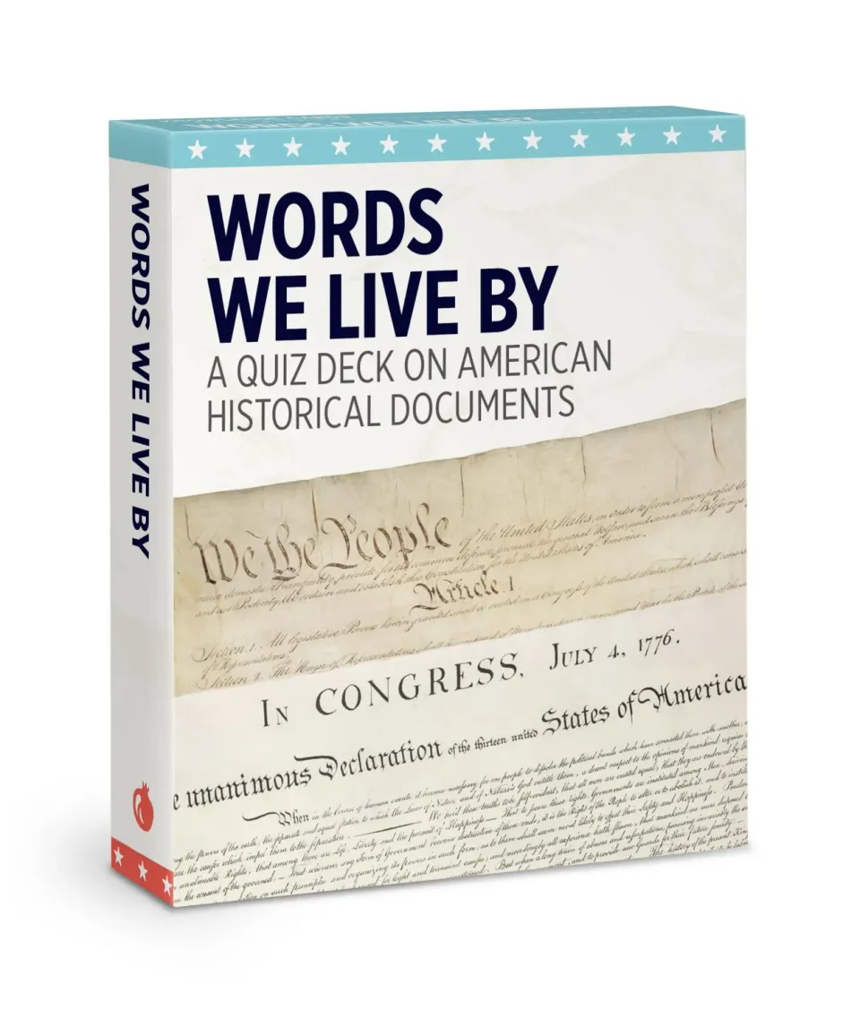 Pomegranate Words We Live By quizkort amerikansk historie