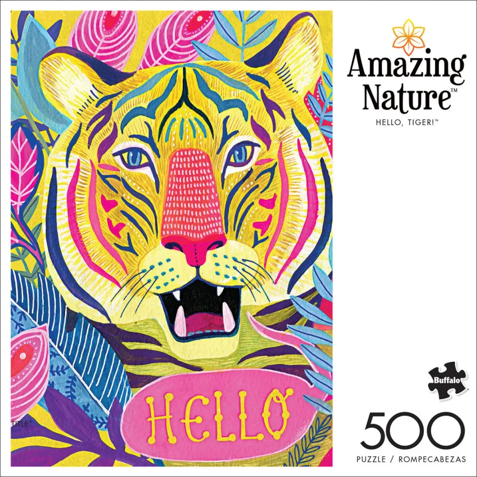 Buffalo Games Amazing Nature Hello Tiger puslespil 500 brikker