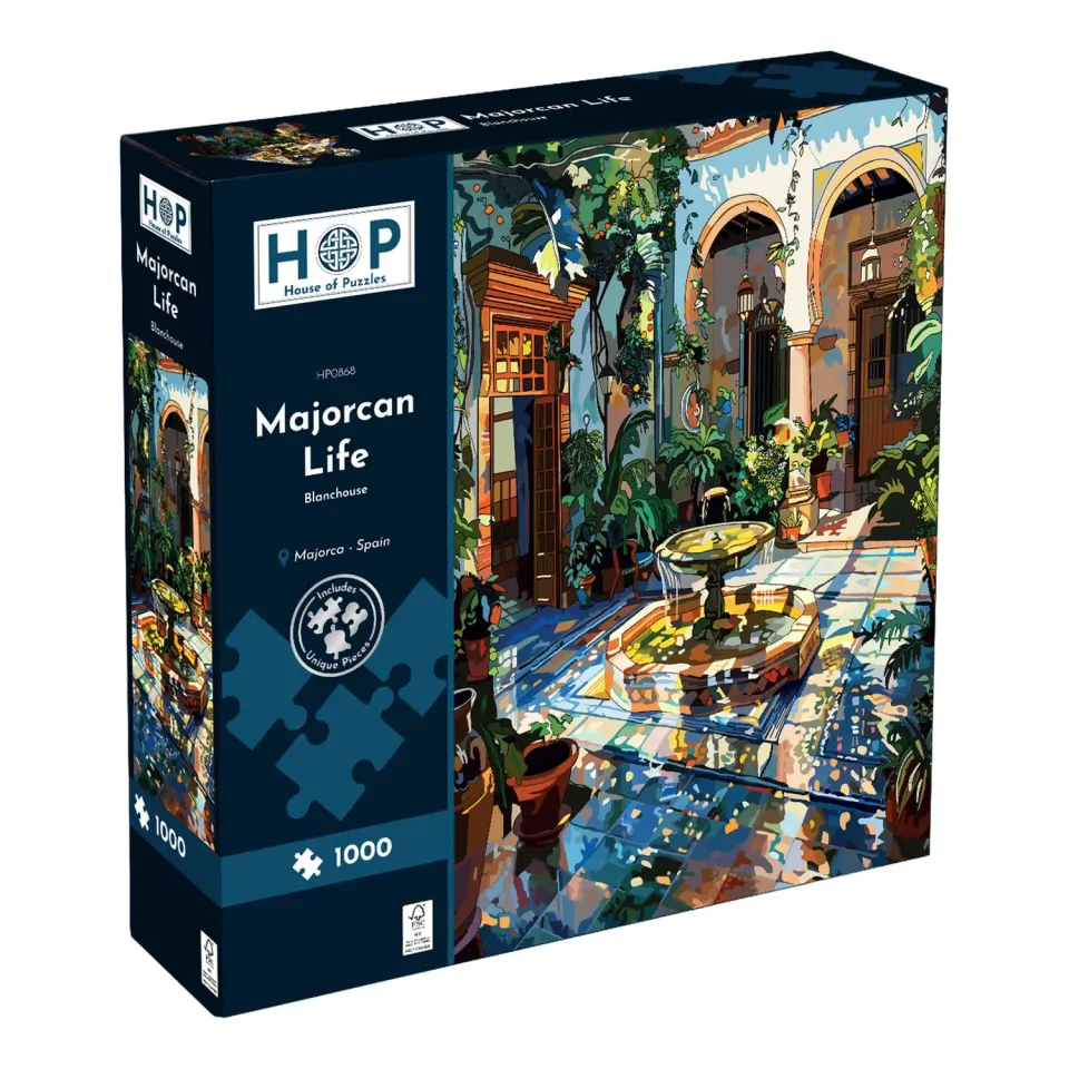 House of Puzzles Majorcan Life 1000 puslespil 1000 brikker Spanien