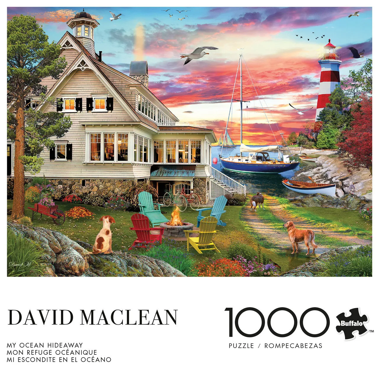 Buffalo Games My Ocean Hideaway puslespil 1000 brikker kyst