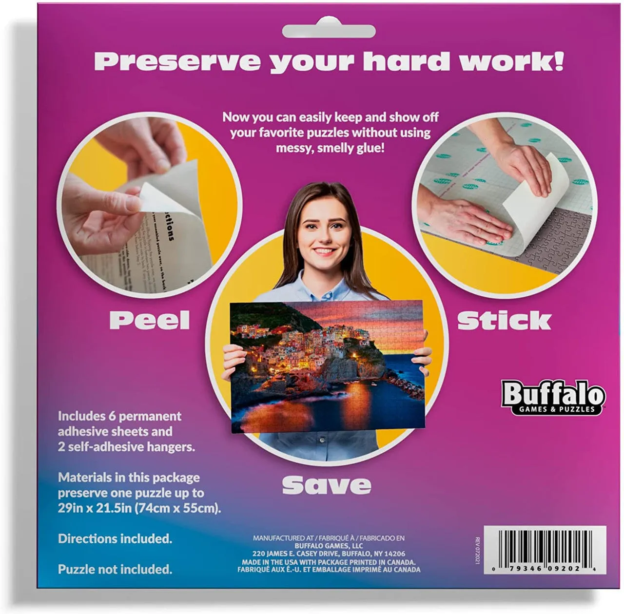 Buffalo Games Puzzle Presto klæbefolie puslespil bevaring