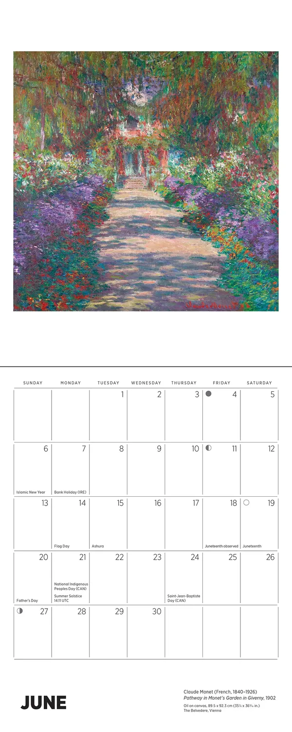 Pomegranate Claude Monet 2027 minikalender væg