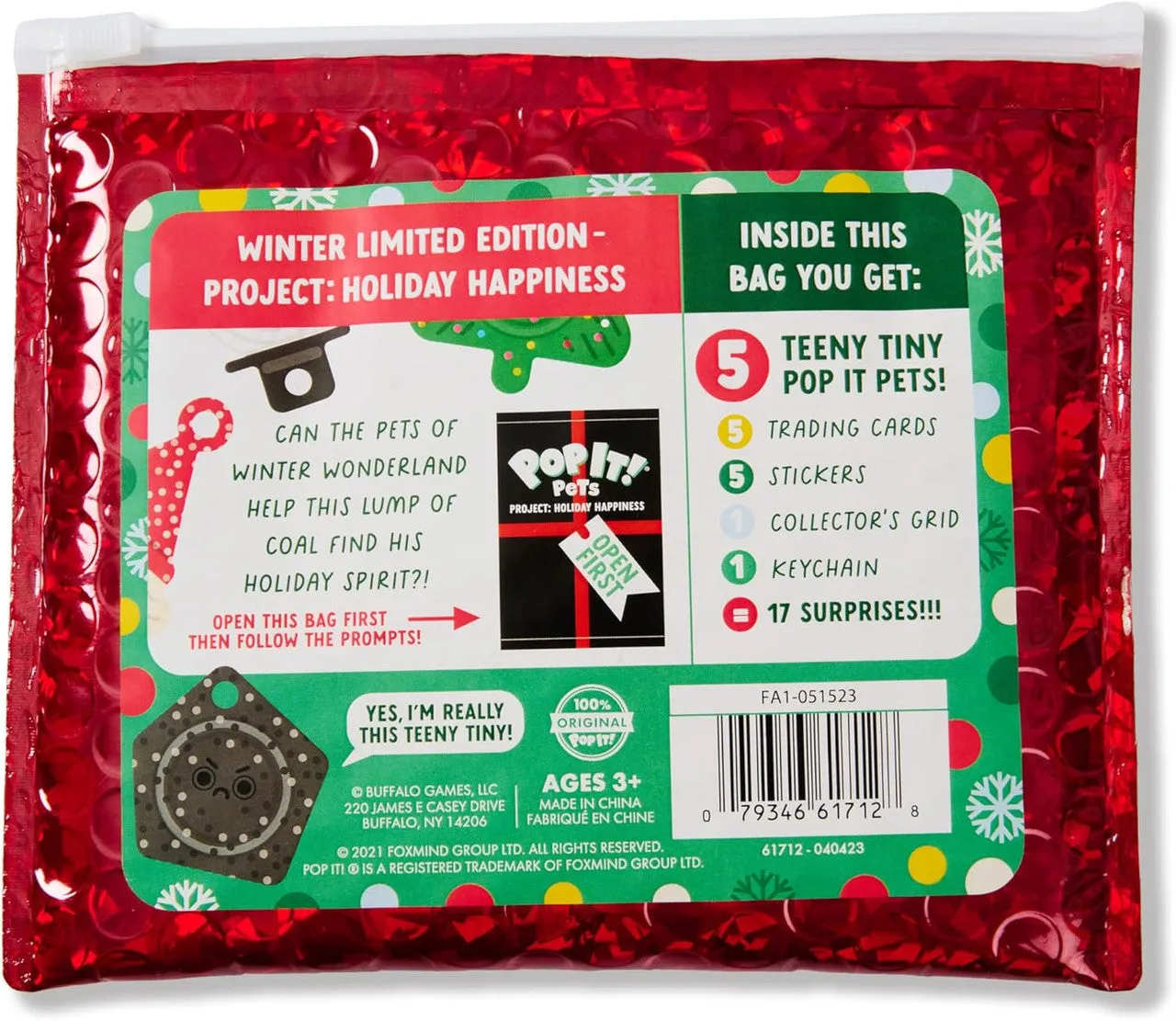 Pop It! Pets Christmas minifigurer jule limited edition