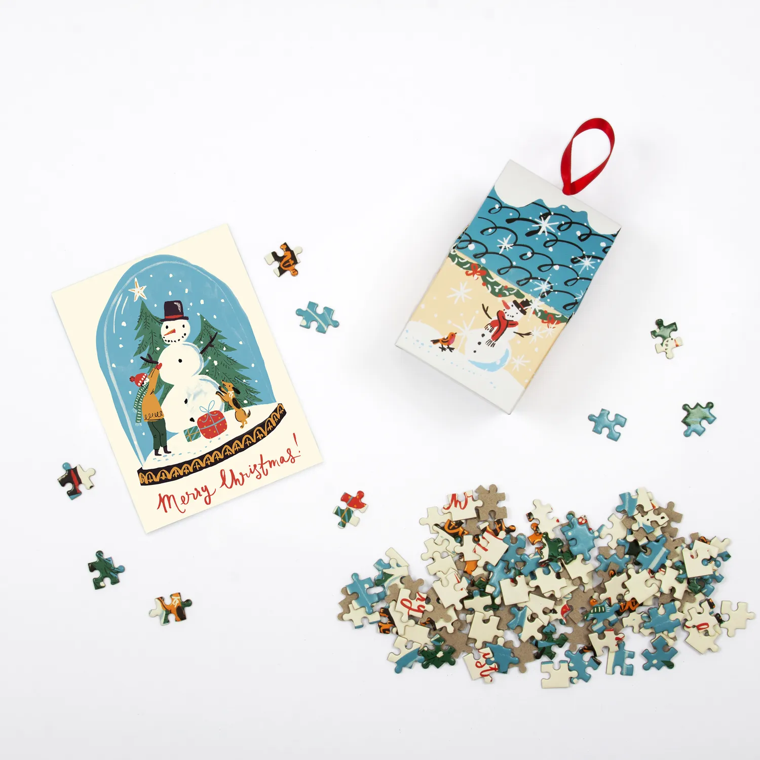 Louise Cunningham Snow Globe puslespil 130 brikker juleophæng