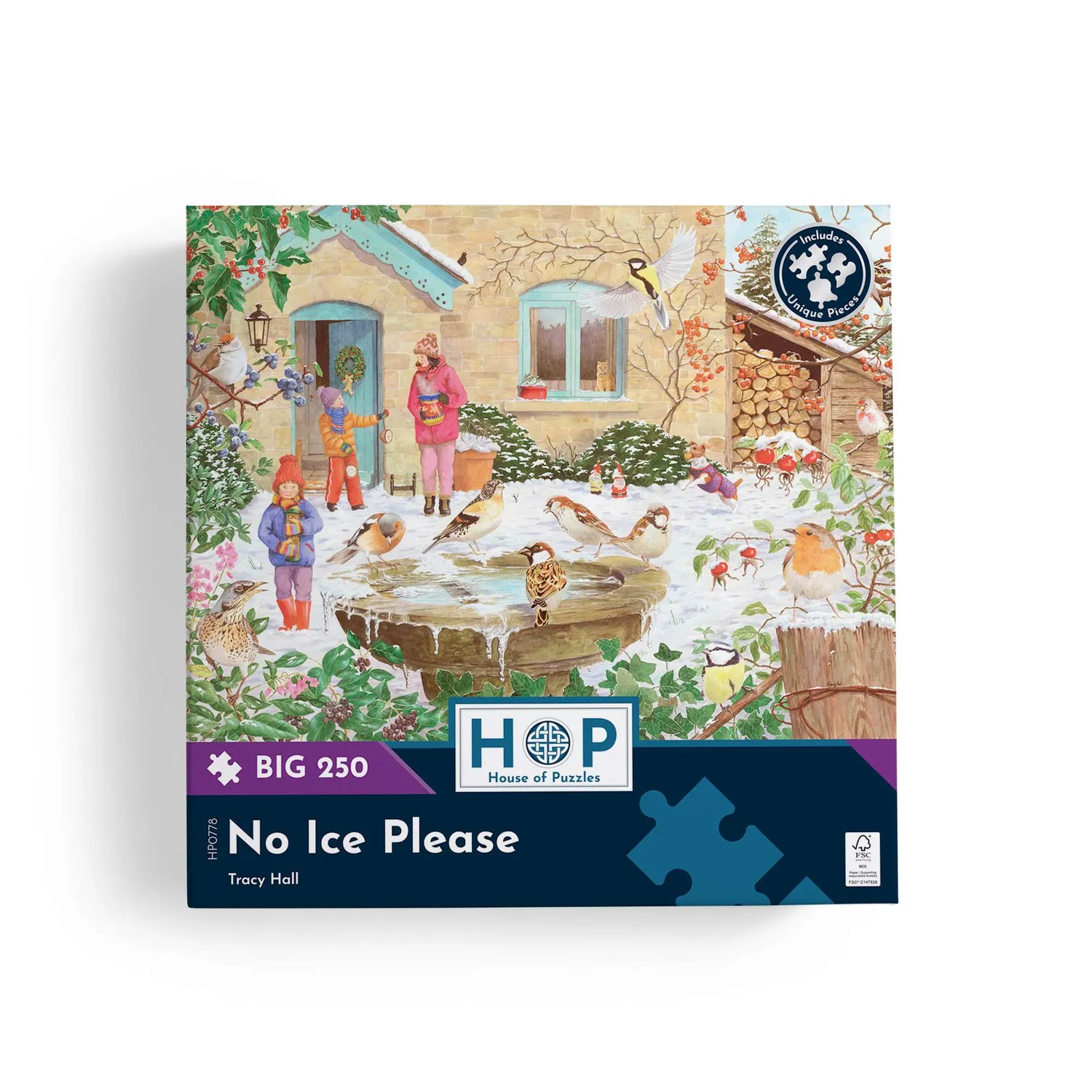 House of Puzzle BIG No Ice Please puslespil 250 store brikker vinter