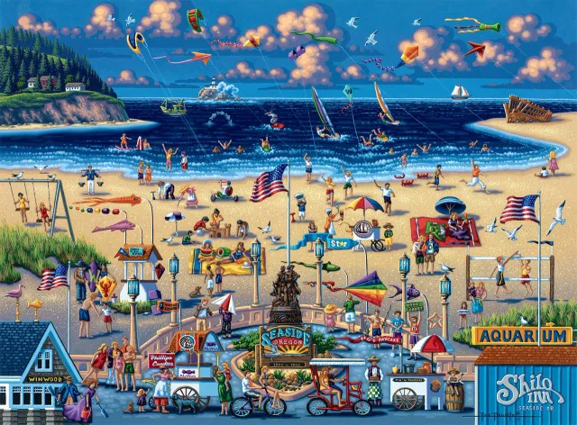 Buffalo Games Dowdle Seaside USA puslespil 1000 brikker strand