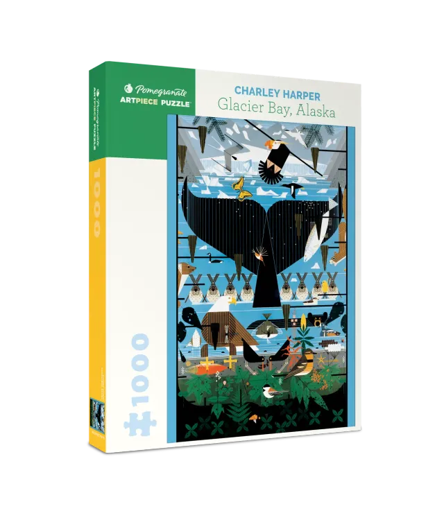 Charley Harper Glacier Bay puslespil 1000 brikker natur