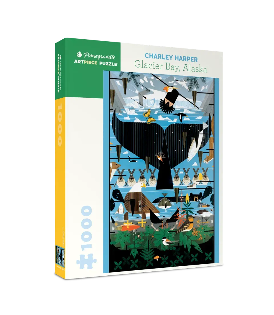 Charley Harper Glacier Bay puslespil 1000 brikker natur