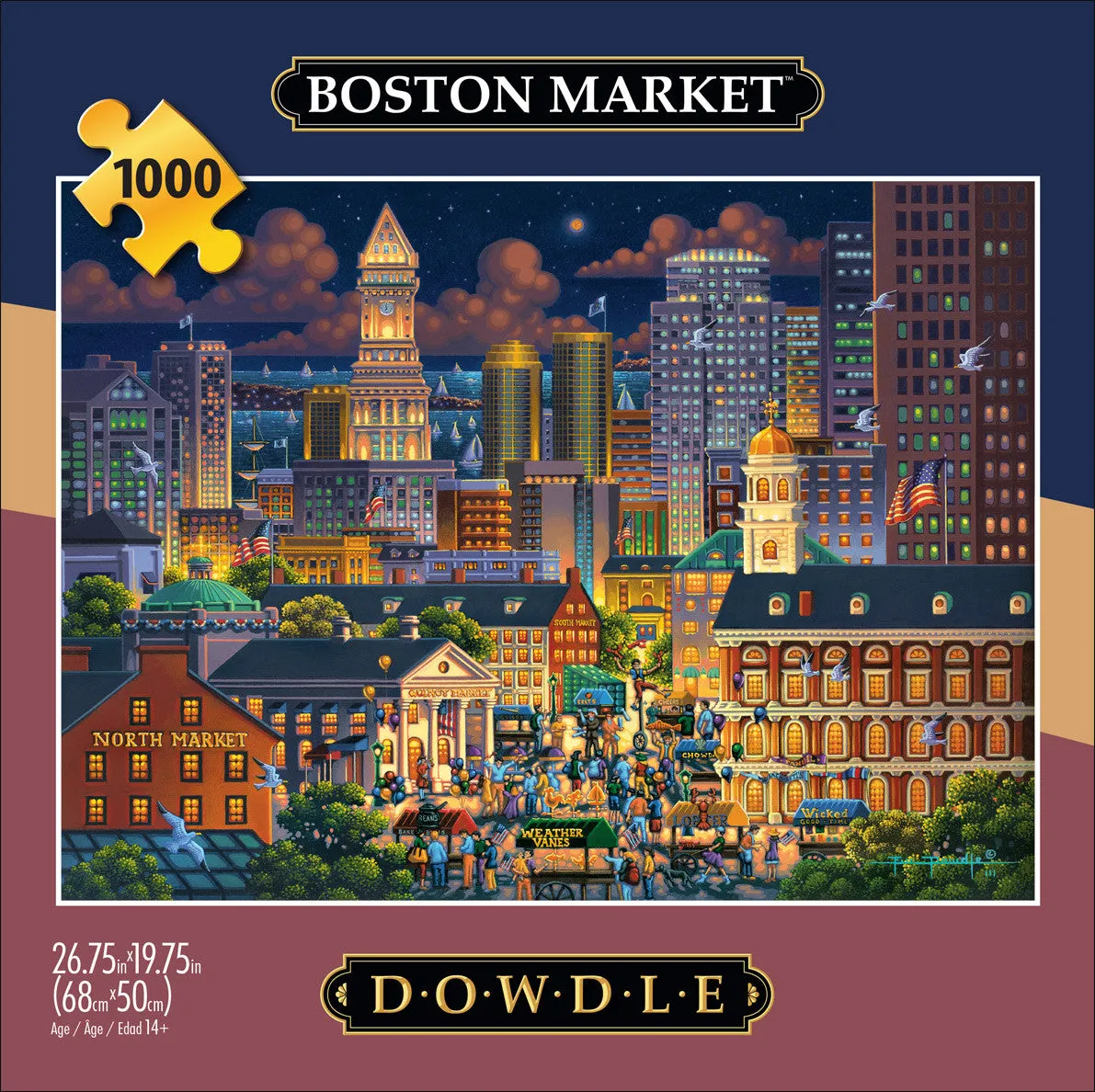 Buffalo Games Eric Dowdle Boston Market 1000 puslespil bymotiv